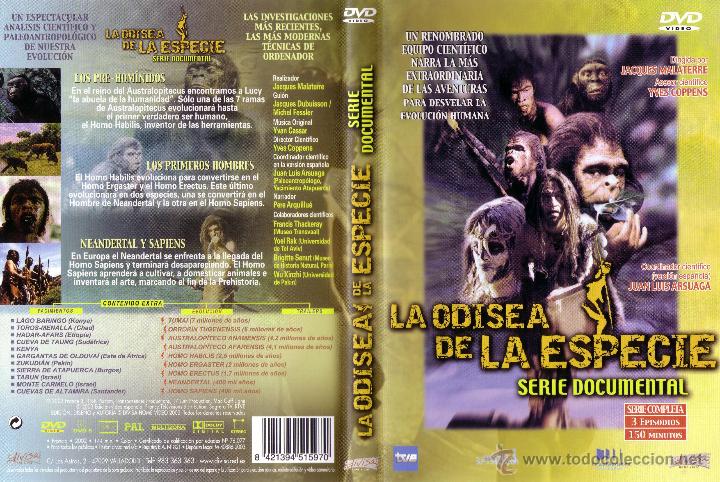 Cine: DVD ORIGINAL * LA ODISEA DE LA ESPECIE * (SERIE DOCUMENTAL 3 EPISODIOS). DESCATALOGADO. PRECINTADO