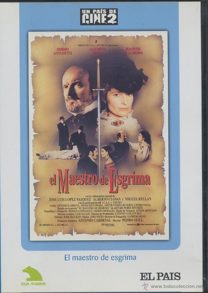 Cine: El Maestro de Esgrima DVD - Estocada rom&aacute;ntica en todo el coraz&oacute;n. Como nuevo