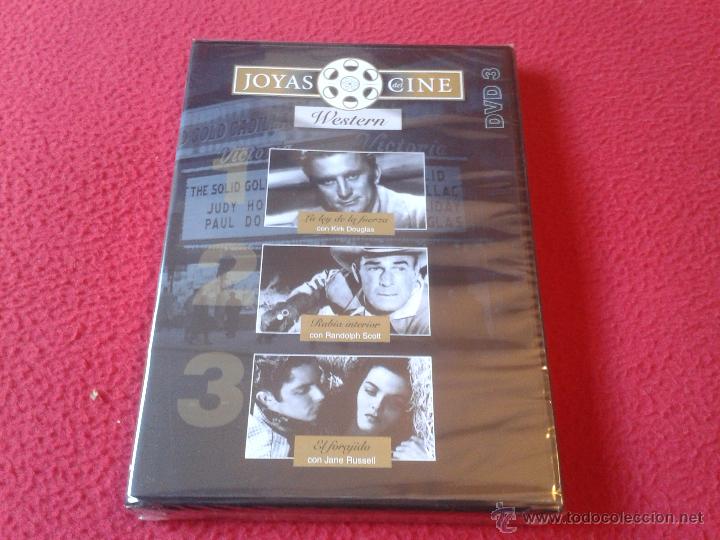 Cine: DVD VIDEO N&ordm; 3 JOYAS DEL CINE WESTERN EL FORAJIDO RABIA INTERIOR LA LEY DE FUERZA NUEVO PRECINTADO