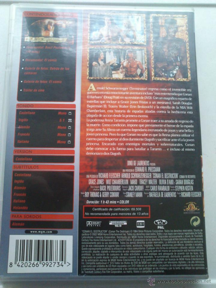 Cine: Conan el destructor dvd - Foto 3