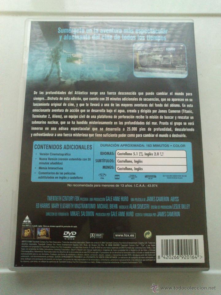 Cine: Abyss 1989 dvd - Foto 2