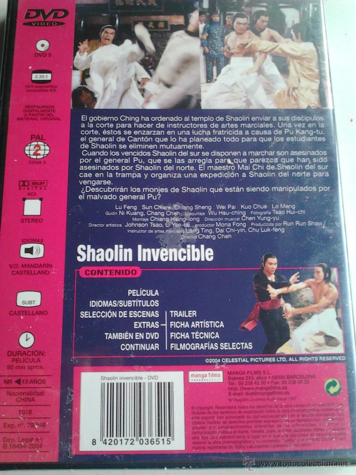 Cine: Shaolin invencible 1978 dvd - Foto 2