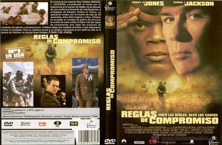 Cinema: DVD REGLAS DE COMPROMISO - TOMMY LEE JONES, SAMUEL L.JACKSON