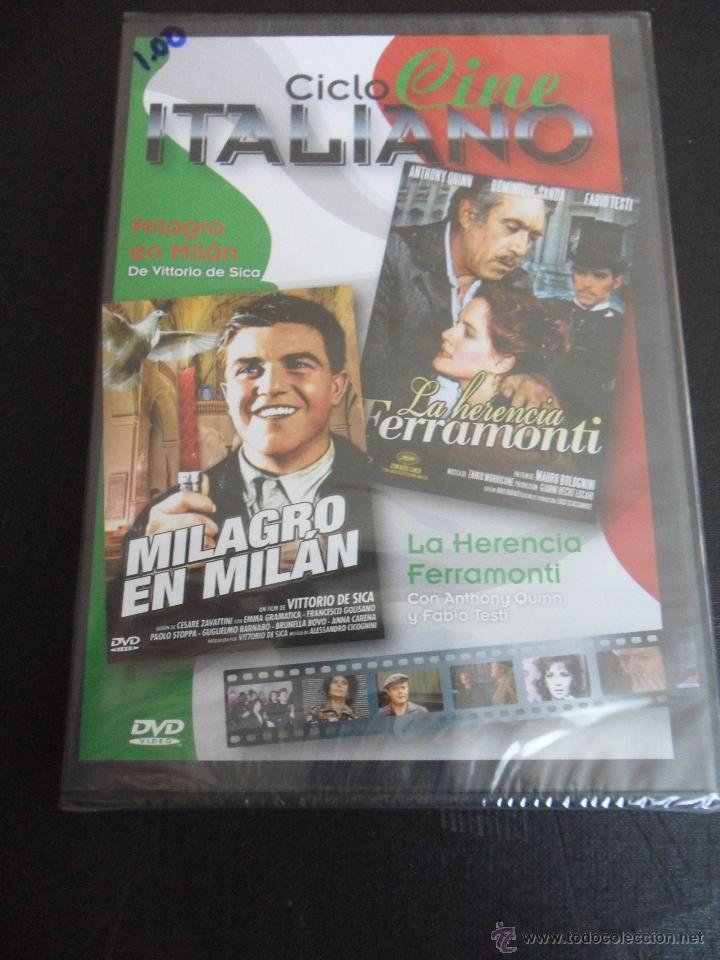 Kino: CICLO CINE ITALIANO. DVD CON 2 PELICULAS: MILAGRO EN MILAN - LA HERENCIA FERRAMONTI.