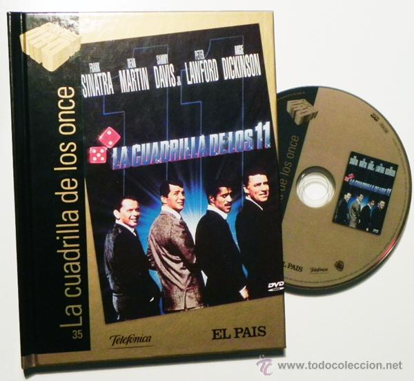 Cinema: LA CUADRILLA DE LOS 11 OCEAN'S ELEVEN DVD + LIBRO PEL&Iacute;CULA SINATRA MARTIN ROBO CASINO EL PA&Iacute;S OCEANs