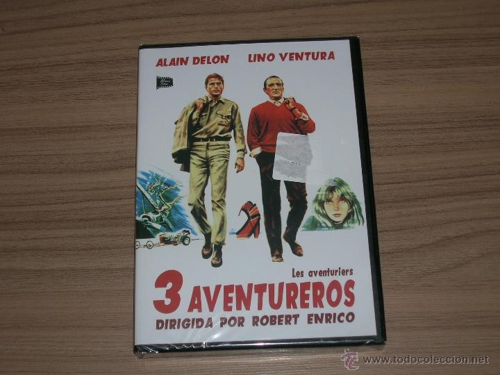 Cine: 3 TRES AVENTUREROS DVD Alain Delon Lino Ventura NUEVA PRECINTADA