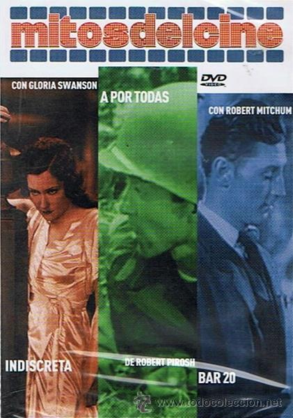 Kino: DVD MITOS DEL CINE: INDISCRETA/ A POR TODAS / BAR 20 ( PRECINTADO)