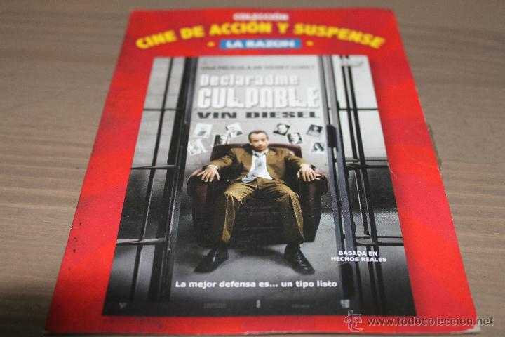 Cin&eacute;ma: DECLARADME CULPABLE VIN DIESEL DVD FUNDA PAPEL CINE DE ACCION Y SUSPENSE LA RAZON COMEDIA DRAMA