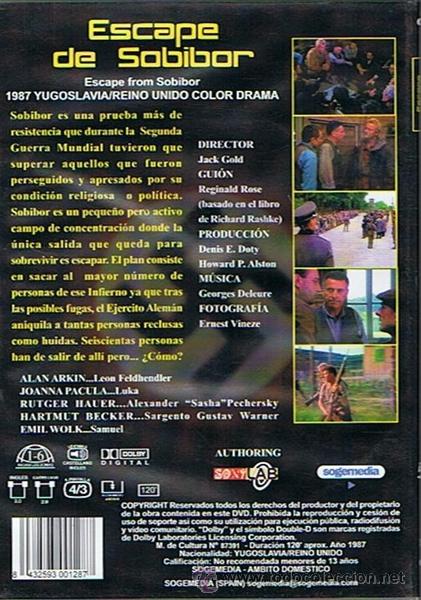 Cine: DVD ESCAPE DE SOBIBOR ALAN ARKIN - Foto 2