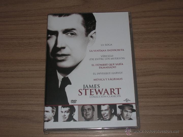 Cine: Coleccion JAMES STEWART 6 DVD LA SOGA - VERTIGO - MUSICA Y LAGRIMAS - EL INVISIBLE HARVEY etc NUEVO