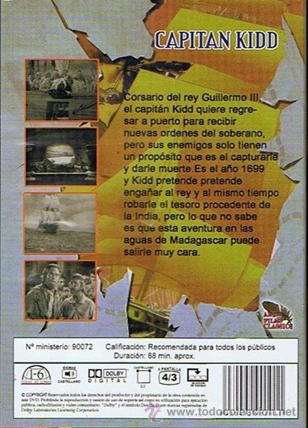 Cine: DVD CAPITAN KIDD  RANDOLPH SCOTT - Foto 2