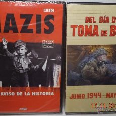 Cine: NAZIS UN AVISO DE LA HISTORIA DEL DIA D A LA TOMA DE BERLIN 4 DVD NUEVOS. Lote 48637129