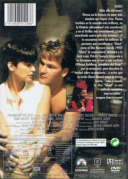 Cine: DVD GHOST PATRICK SWAYZE - Foto 2