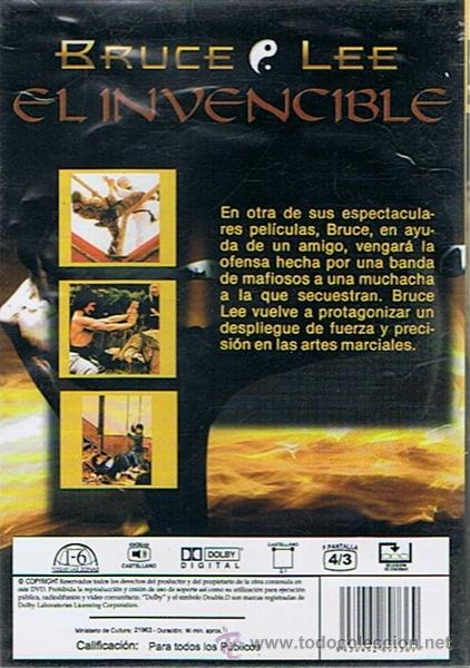 Cine: DVD EL INVENCIBLE  BRUCE LEE - Foto 2