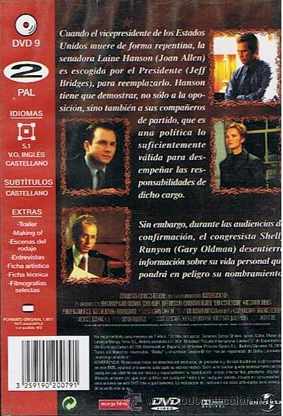 Cine: DVD CANDIDATA AL PODER  GARY OLDMAN - Foto 2