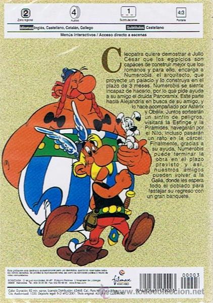 Cine: DVD AST&Eacute;RIX Y CLEOPATRA - Foto 2