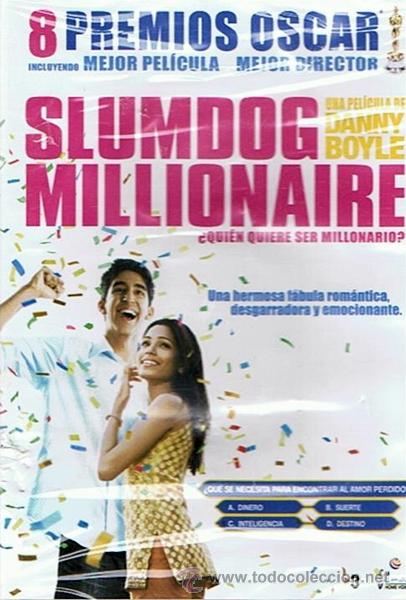 Cin&eacute;ma: DVD  SLUMDOG MILLIONAIRE &iquest;QUI&Eacute;N QUIERE SER MILLONARIO?  (PRECINTADO)