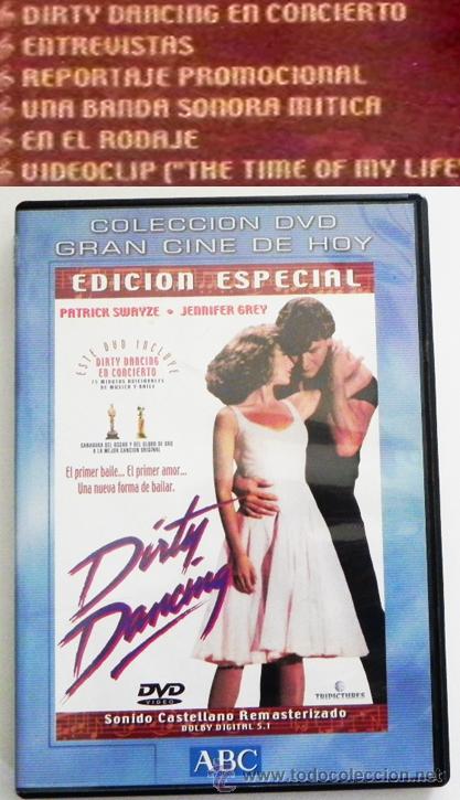 Cinema: DIRTY DANCING DVD EDICI&Oacute;N ESPECIAL - PEL&Iacute;CULA MUSICAL ROMANCE SWAYZE GREY ENTREVISTAS RODAJE EXTRAS
