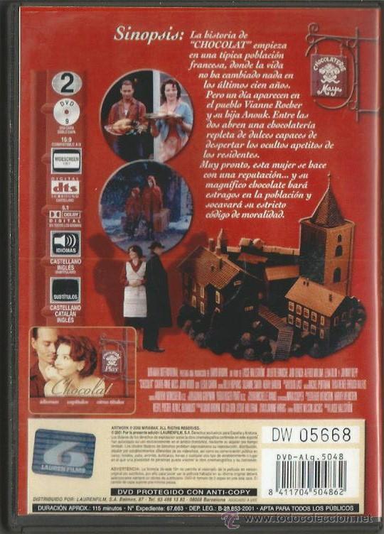 Cine: DVD - CHOCOLAT - 2000 - DIR. LASSE HALLSTR&Ouml;M - Foto 2