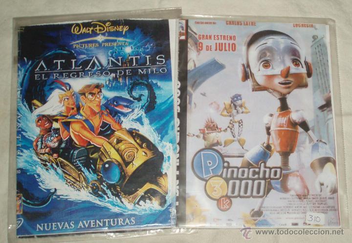 Cine: dos dvd Atlantis-el regreso de Milo-pinocho 3000