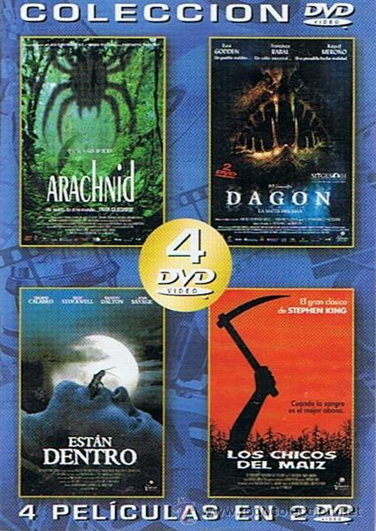Cine: DVD ARACHNID,DAGON,EST&Aacute;N DENTRO,LOS CHICOS DEL MAIZ ( 4 PEL&Iacute;CULAS EN 2 DVD&acute;S)