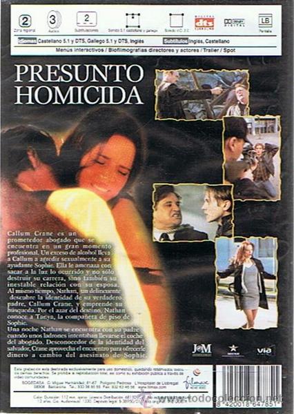 Cine: DVD PRESUNTO HOMICIDA  BILL PULLMAN - Foto 2