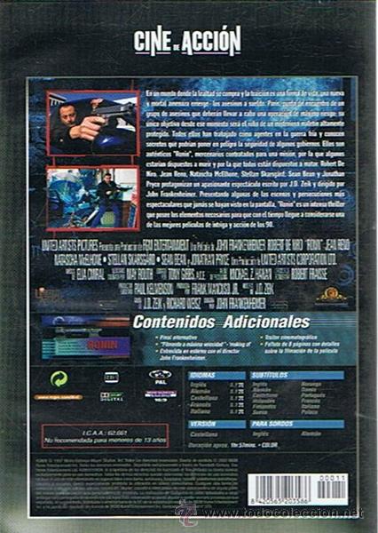 Cine: DVD RONIN  ROBERT DE NIRO - Foto 2