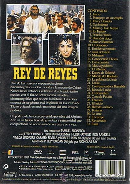 Cine: DVD REY DE REYES  JEFFREY HUNTER - Foto 2