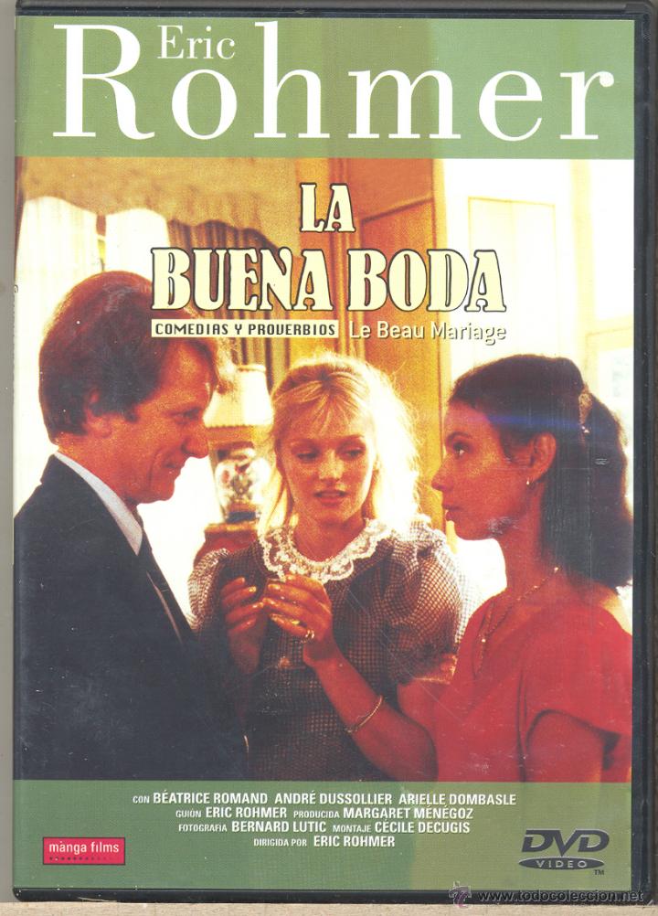 Cine: LA BUENA BODA dvd (E- ROHMER) SE CANS&Oacute; DE SU AMANTE. ROMPI&Oacute; CON EL Y SE LANZ&Oacute; A POR EL MARIDO IDEAL
