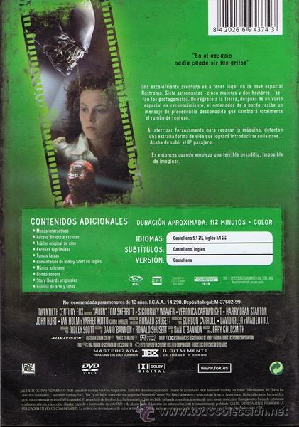 Cine: DVD ALIEN  TOM SKERRIT - Foto 2
