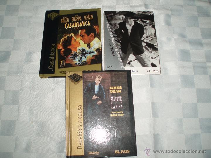 Cine: tres dvd 2 tienen libro