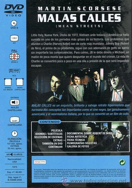 Cine: DVD MALAS CALLES ROBERT DE NIRO - Foto 2