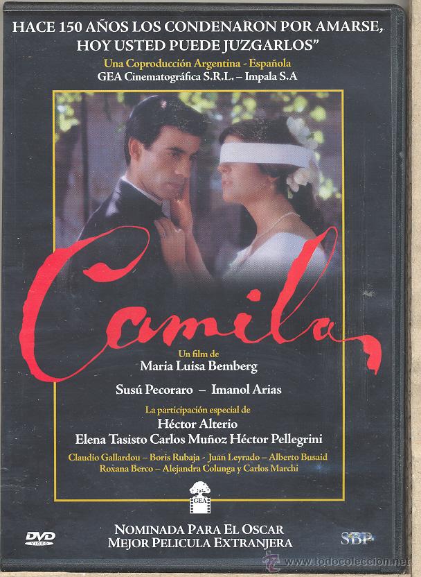 Cine: CAMILA DVD (CINE ARGENTINO) descatalogadisima!!EL AMOR HUMANO PUDO MAS QUE EL AMOR DIVINO.
