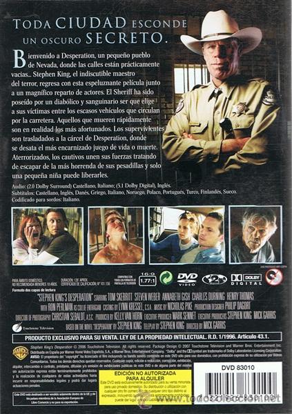 Cine: DVD DESPERATION STEPHEN KING - Foto 2