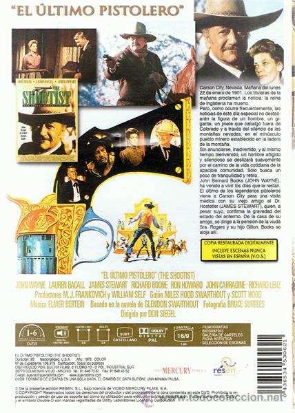 Cine: DVD EL &Uacute;LTIMO PISTOLERO  JOHN WAYNE - Foto 2