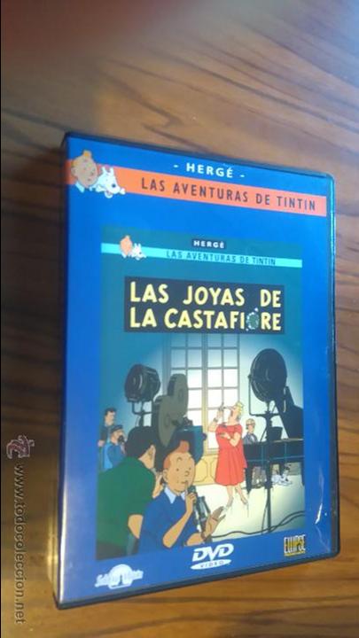 Cine: LAS AVENTURAS DE TINTIN. LAS JOYAS DE LA CASTAFIORE. DVD DE ANIMACI&Oacute;N. BUEN ESTADO