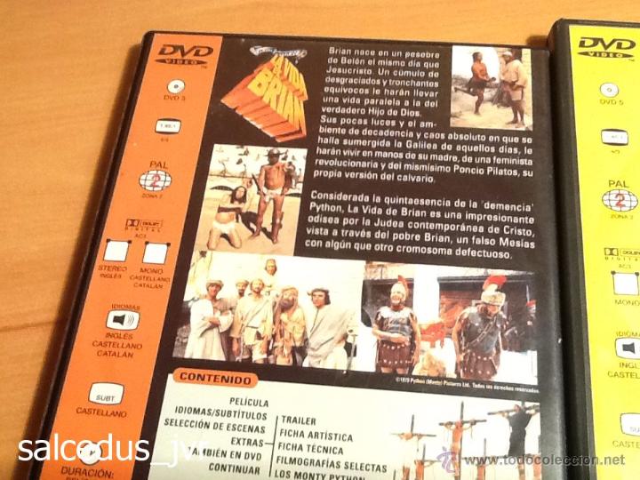 Cine: Lote Los Caballeros de la Mesa Cuadrada y La Vida de Brian Pack Monty Python en DVD - Foto 2