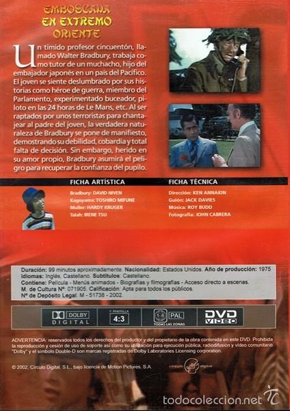 Cine: DVD EMBOSCADA EN EXTREMO ORIENTE  DAVID NIVEN - Foto 2