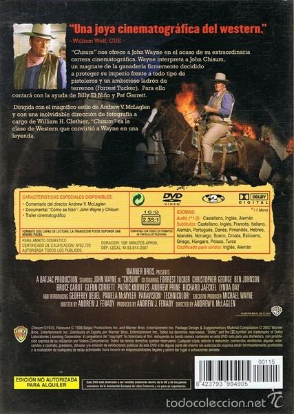 Cine: DVD CHISUM  JOHN WAYNE - Foto 2