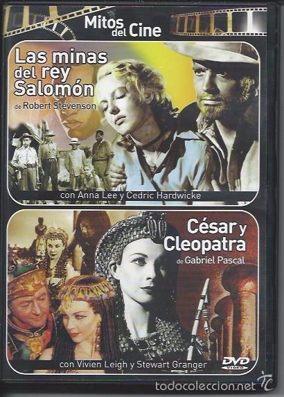 Cine: MITOS DEL CINE - 2 PELICCULAS EN UN DVD - LAS MINAS DEL REY SALOMON .Y CESAR Y CLEOPATRA