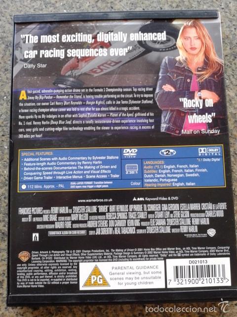 Cine: DVD -- DRIVEN -- EDICION INGLESA -- SYLVESTER STALLONE -- - Foto 2
