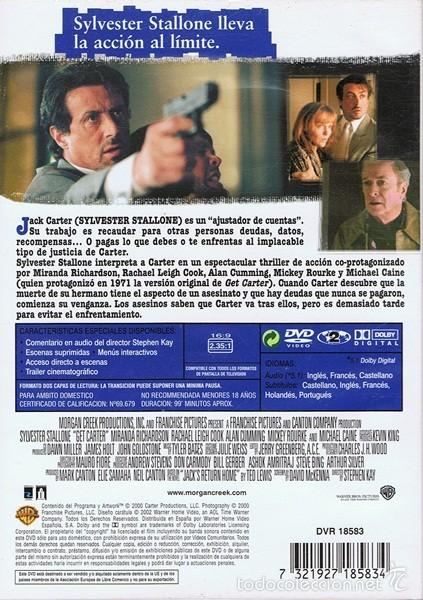 Cine: DVD GET CARTER SYLVESTER STALLONE - Foto 2