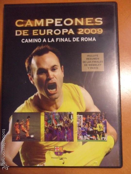 Cine: CAMPEONES DE EUROPA 2009. CAMINO A LA FINAL DE ROMA. FC BARCELONA. DVD. 125 MINUTOS. INCLUYE RESUMEN