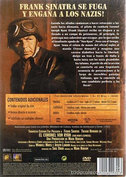 Cine: DVD EL CORONEL VON RYAN FRANK SINATRA - Foto 2