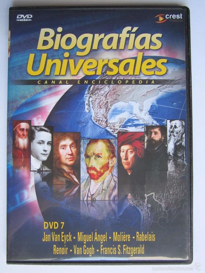 Cinema: 871 BIOGRAFIAS UNIVERSALES DVD N&ordm; 7 ''VAN EYCK-M. ANGEL-MOLIERE-RABELAIS-RENOIR-VAN GOGH-FITZGERALD'