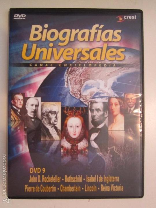 Cinema: (871) BIOGRAFIAS UNIVERSALES DVD N&ordm; 9 ''ROCKEFELLER-ROTHSCHILD-ISABEL-LINCON- REINA VICTORIA ETC..''