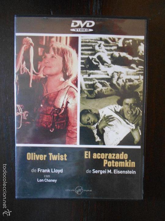 Cine: DVD OLIVER TWIST - EL ACORAZADO POTEMKIN - 2 PELICULAS EN UNA (4P)