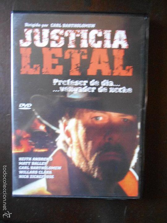 Cinema: DVD JUSTICIA LETAL - CARL BARTHOLOMEW - COMO NUEVA (4J)