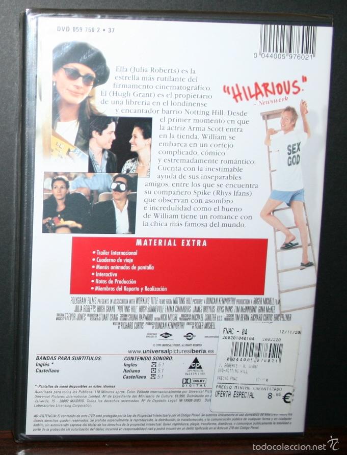 Cine: DVD - NOTTING HILL - 1999 - DIR. ROGER MICHELL - Foto 2