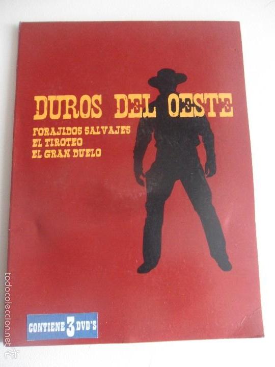 Kino: DUROS DEL OESTE. 3 DVD'S CON 3 PELICULAS: FORAJIDOS SALVAJES. EL TIROTEO. EL GRAN DUELO.